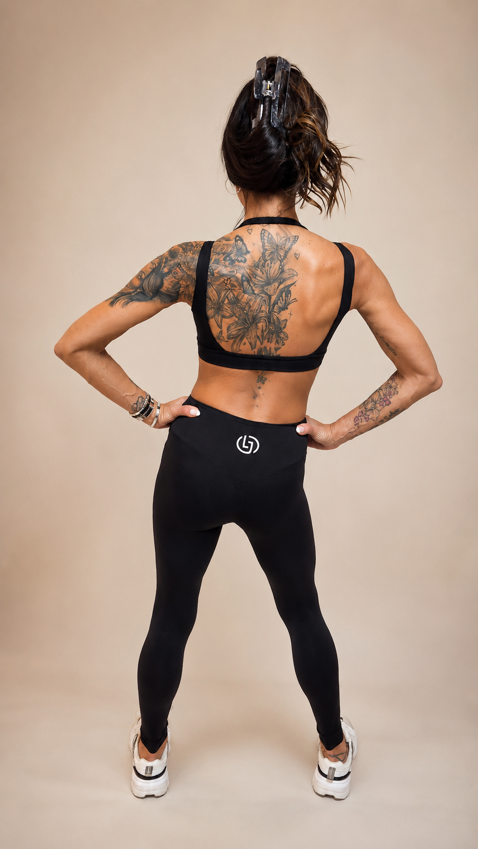 Noir Sculpt Crop & Legging Set