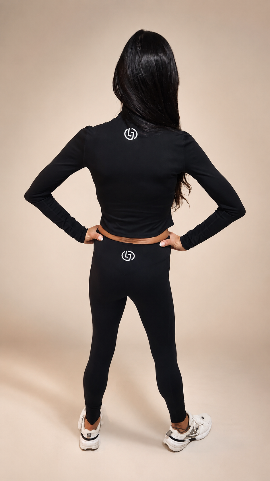 Noir Sculpt Cropped Zip Jacket