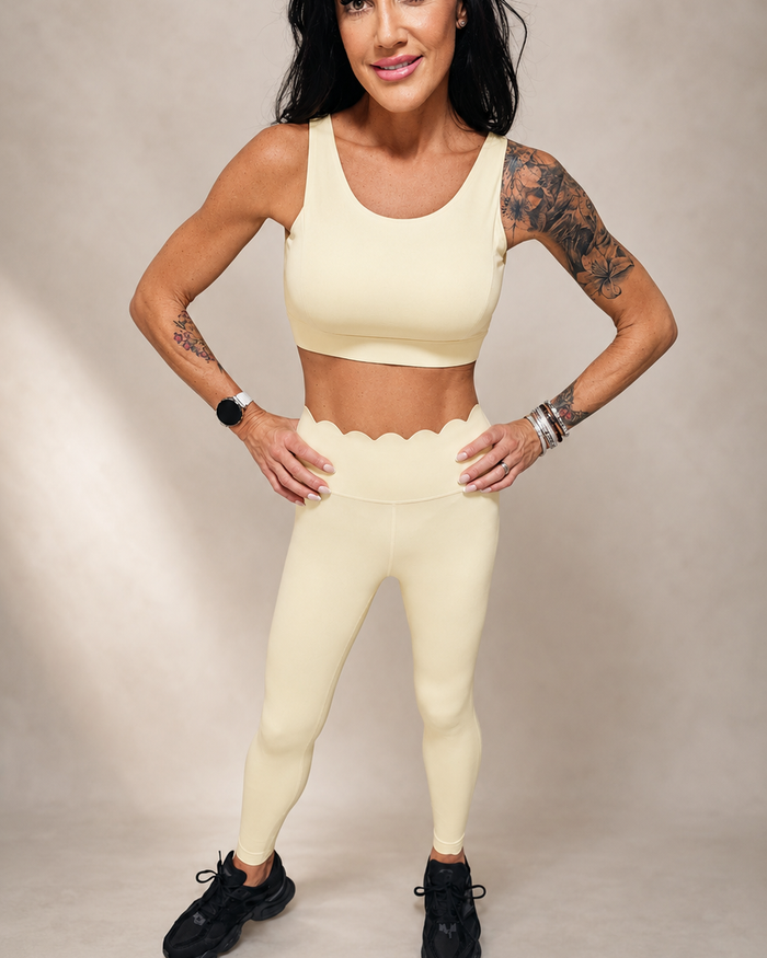 Buttercream Scallop Tank Set