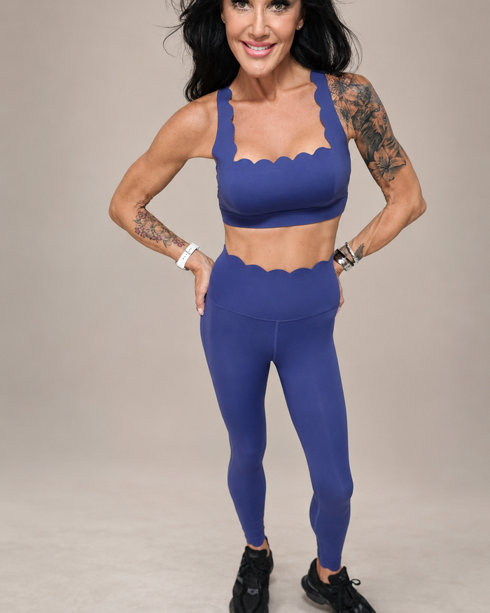 Blush Violet Scallop Activewear Set