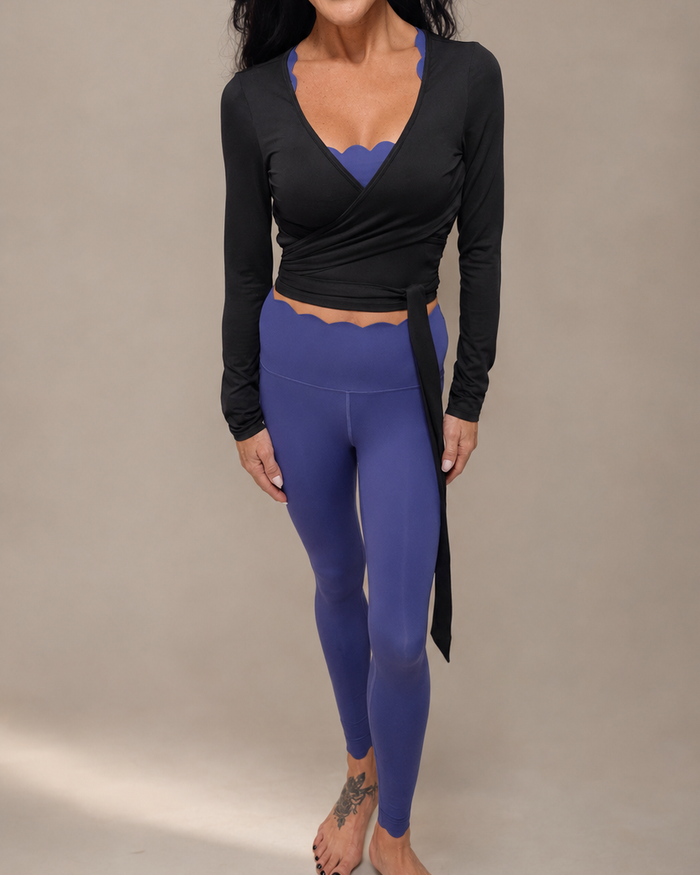 Black Wrap Long Sleeve