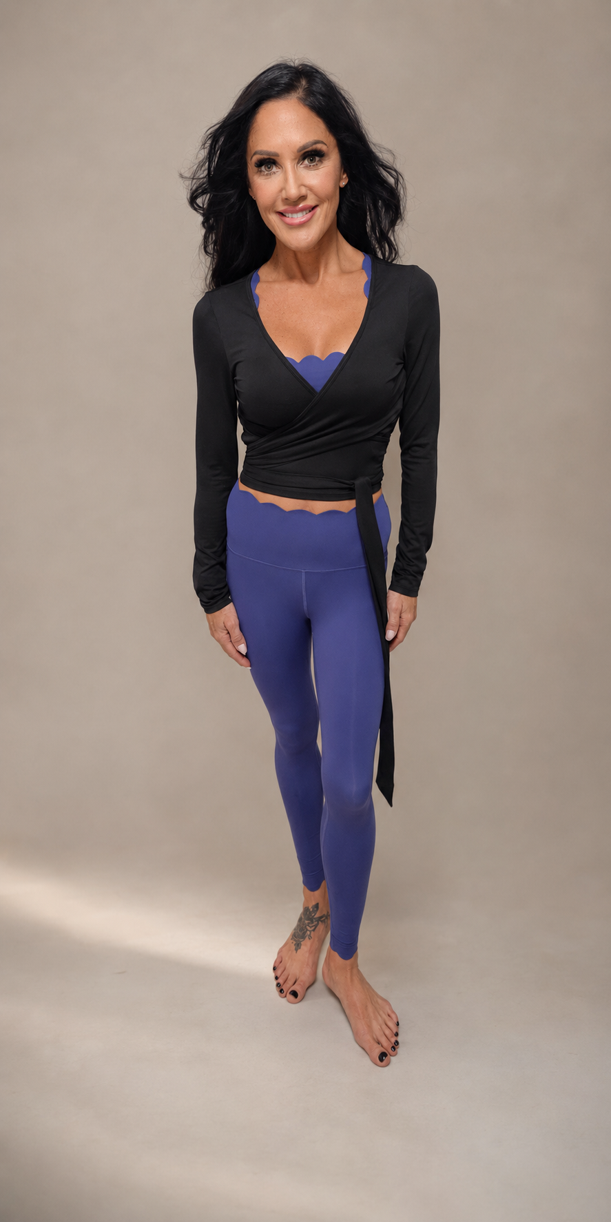 Black Wrap Long Sleeve