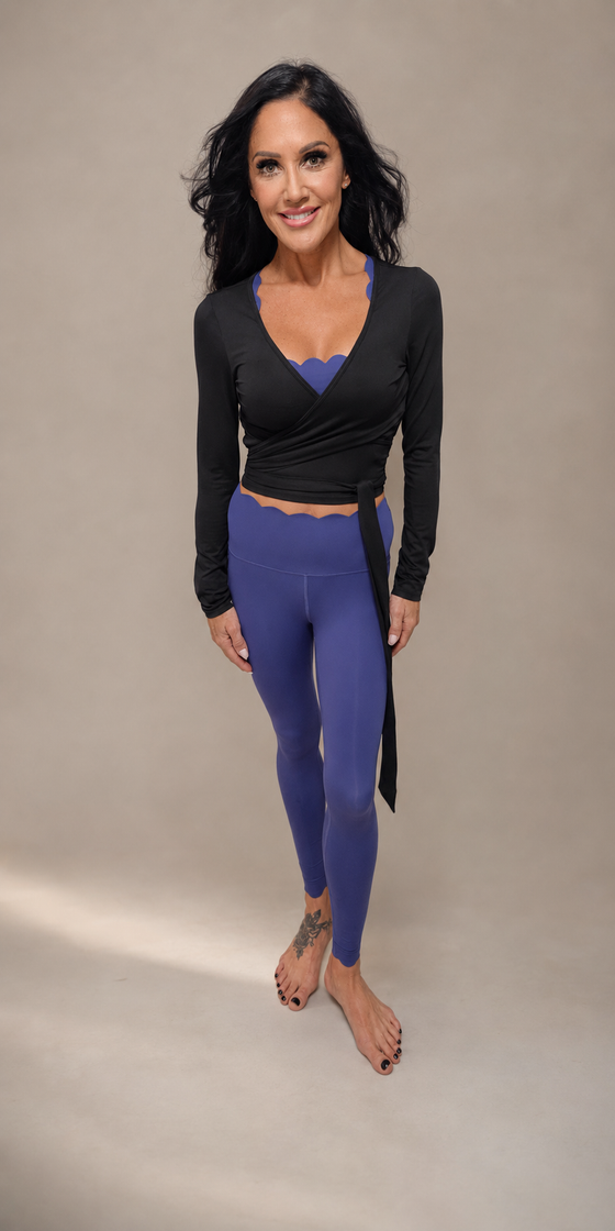 Black Wrap Long Sleeve