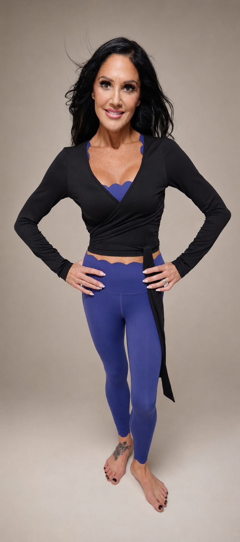 Black Wrap Long Sleeve