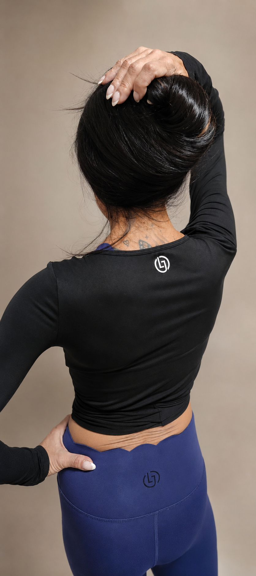 Black Wrap Long Sleeve
