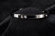 Silver Screw Detail Bangle