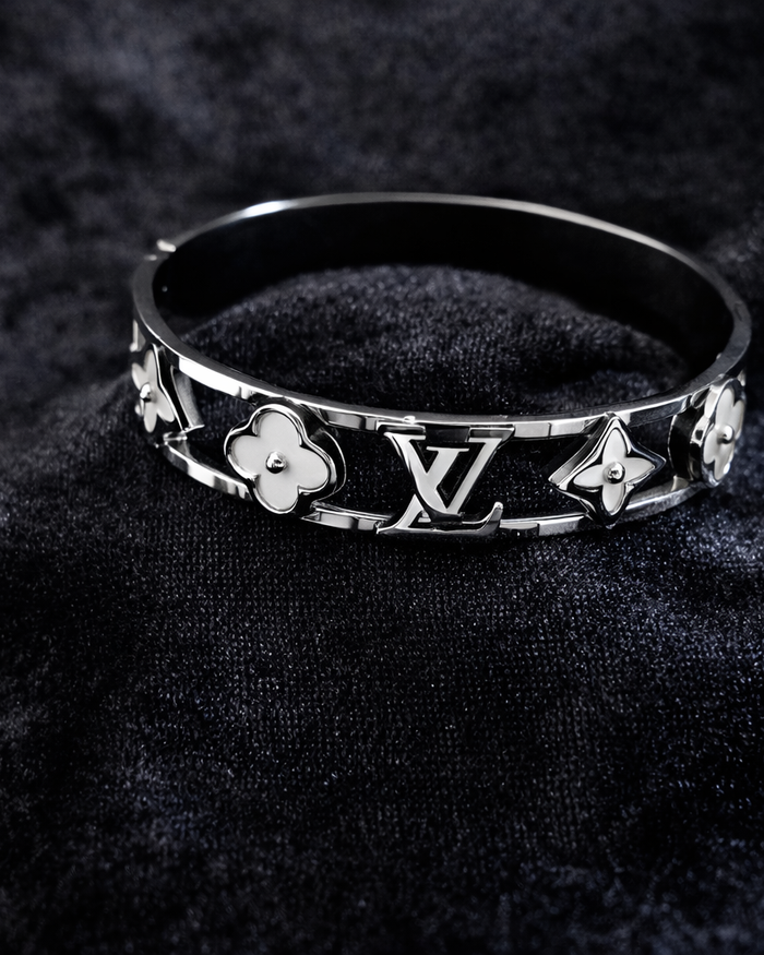 Gold Floral Bangle
