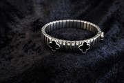 Silver Clover Stretch Bracelet
