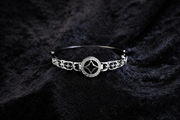 Silver Compass Link Bracelet