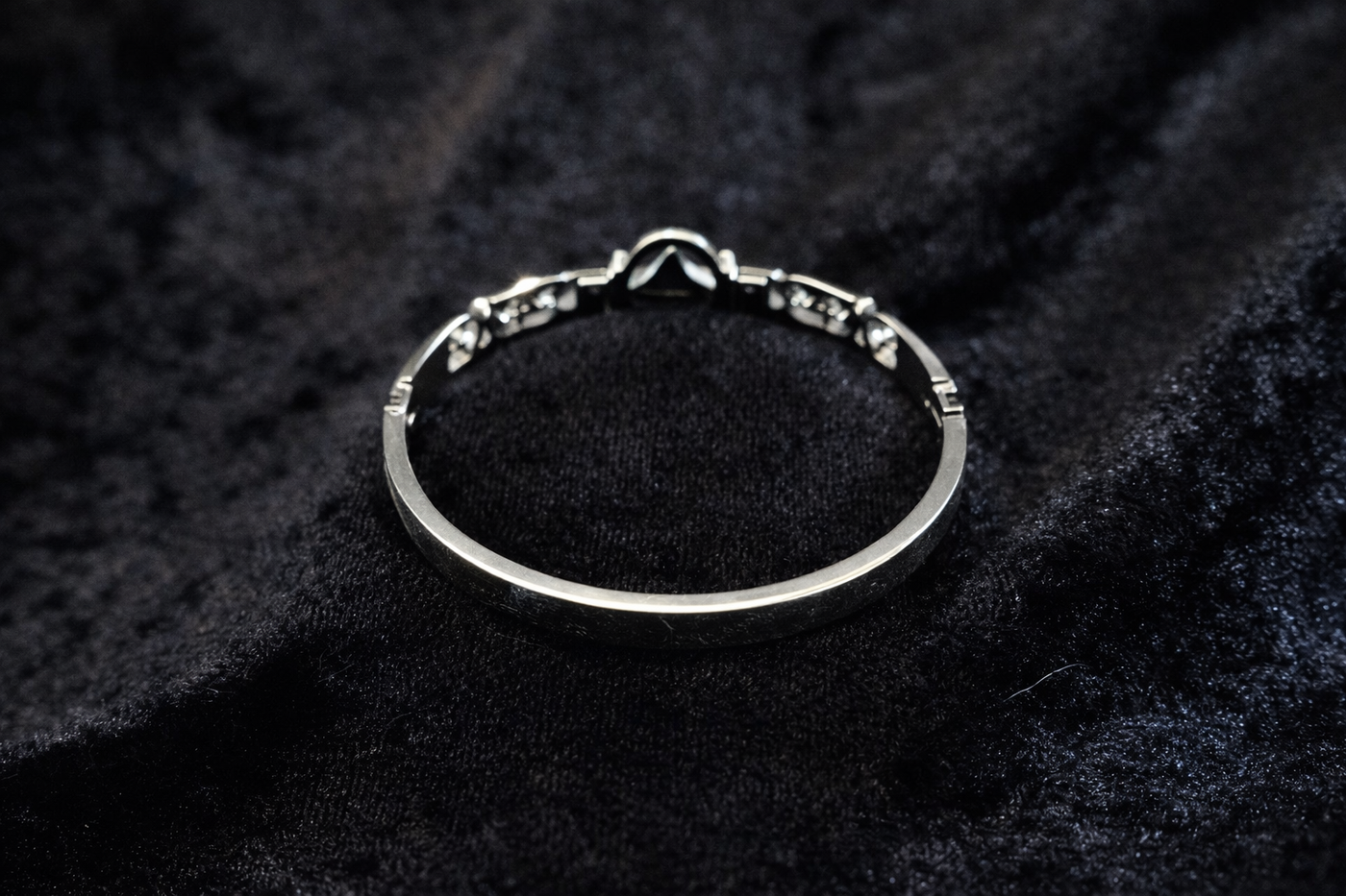 Silver Compass Link Bracelet