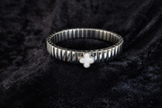 Silver Clover Mother-of-Pearl Bangle