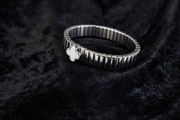 Silver Clover Mother-of-Pearl Bangle