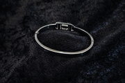Black & Crystal Bangle Bracelet