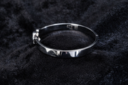 Silver Crystal Signature Bangle