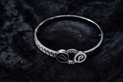Silver Crystal Signature Bangle