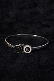 Silver Crystal Signature Bangle