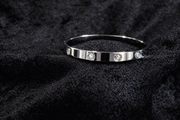Silver Crystal Bangle