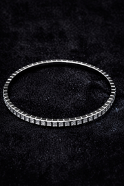 Minimalist Silver Square Link Bracelet