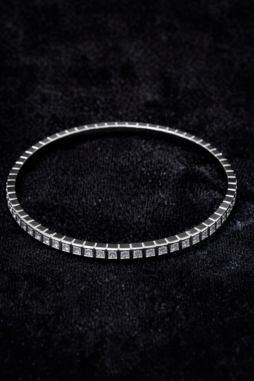 Minimalist Silver Square Link Bracelet