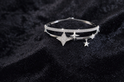 Celestial Star Charm Silver Bracelet
