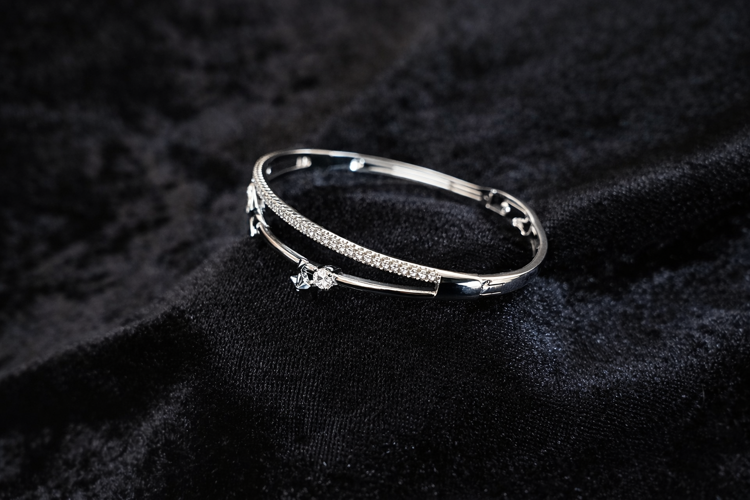 Celestial Star Charm Silver Bracelet