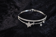 Celestial Star Charm Silver Bracelet