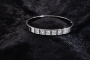 Silver Crystal Bangle