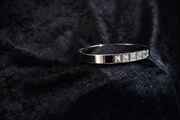 Silver Crystal Bangle