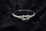 Knot Crystal Bangle Bracelet