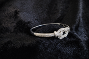 Knot Crystal Bangle Bracelet