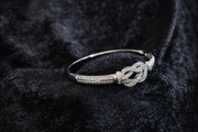 Knot Crystal Bangle Bracelet