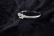 Knot Crystal Bangle Bracelet