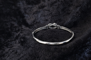 Knot Crystal Bangle Bracelet