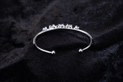 Multicolor Gemstone Silver Cuff Bracelet