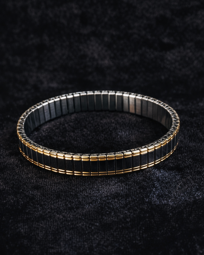 Two-Tone Stretch Bracelet