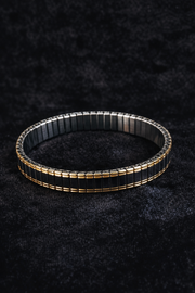 Two-Tone Stretch Bracelet