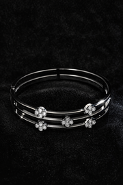 Silver Tree of Life Bangle Bracelet