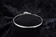 Pave Crystal Buckle Bangle Bracelet