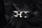 Modern Silver Open Cuff Bracelet