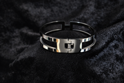 Modern Silver Open Cuff Bracelet