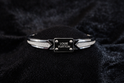 Silver Crystal Accent Bracelet
