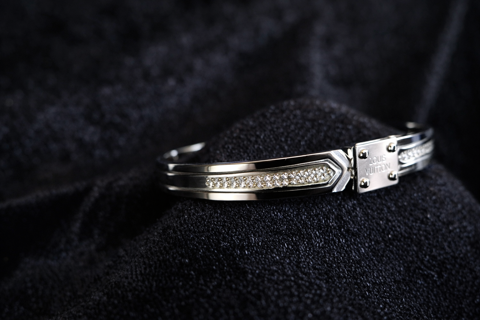 Silver Crystal Accent Bracelet