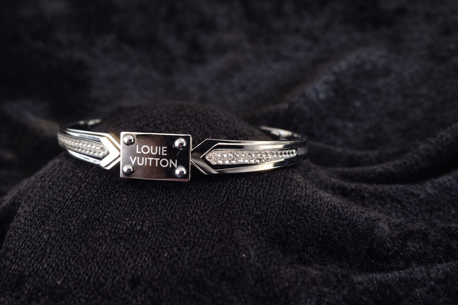 Silver Crystal Accent Bracelet