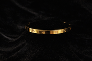 Classic Gold Screw-Detail Bangle