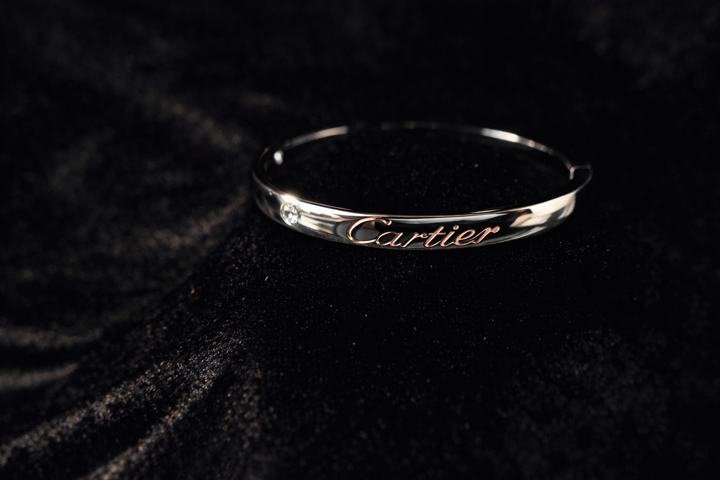 Screw-Detail Silver Bangle