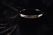 Screw-Detail Silver Bangle