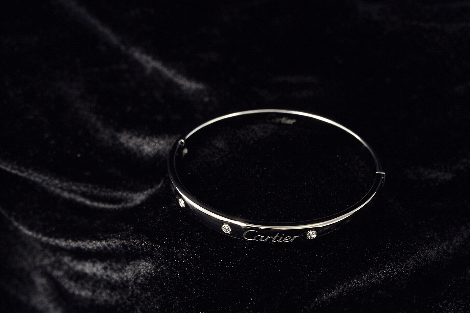 Screw-Detail Silver Bangle