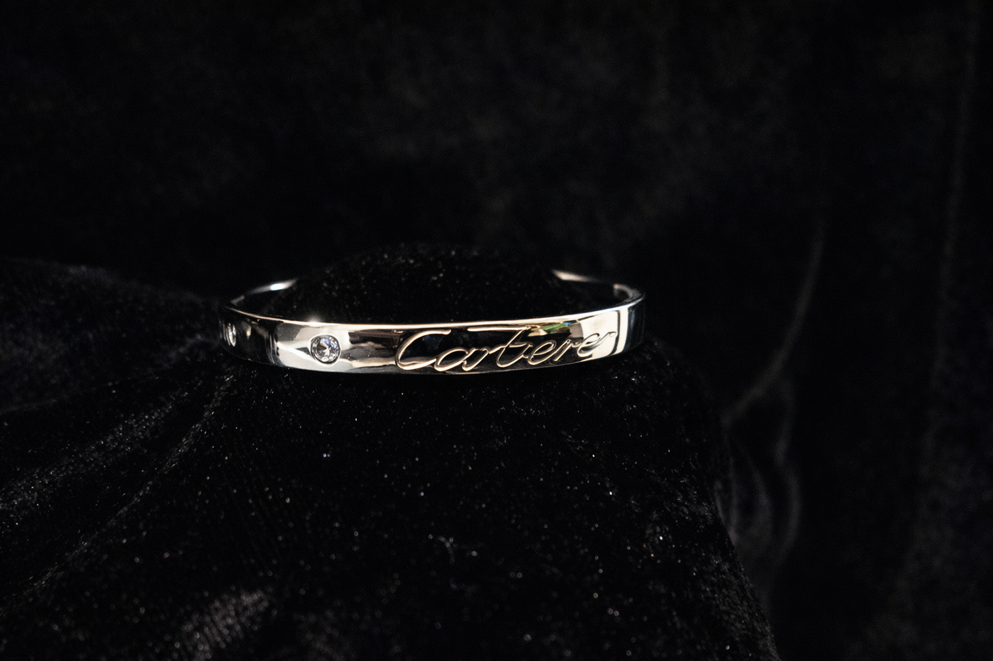 Screw-Detail Silver Bangle