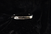 Screw-Detail Silver Bangle