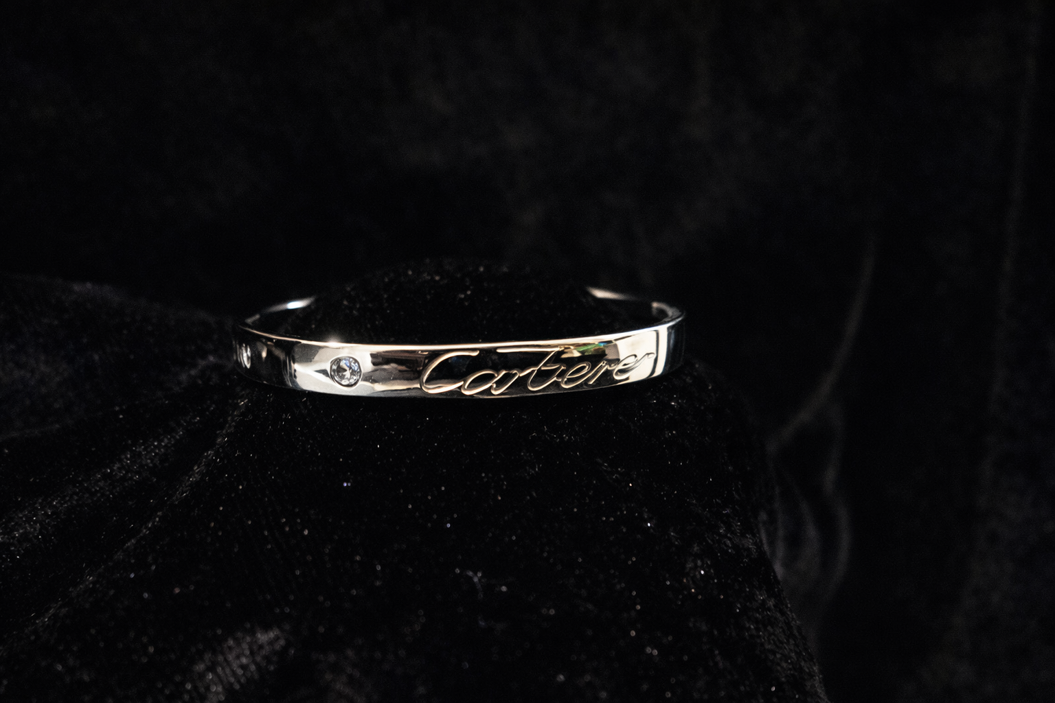 Screw-Detail Silver Bangle